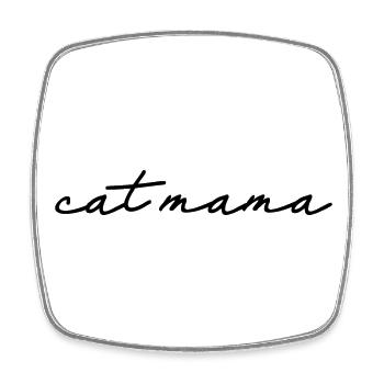 Katze Mama - Süße Katze Lover Mama Katze Besitzer Geschenk - Viereckiger Kühlschrankmagnet - Weiß - Vorne