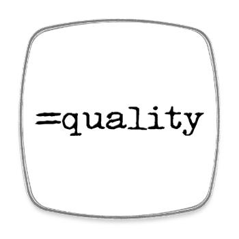 Equality - Square fridge magnet - white - Front