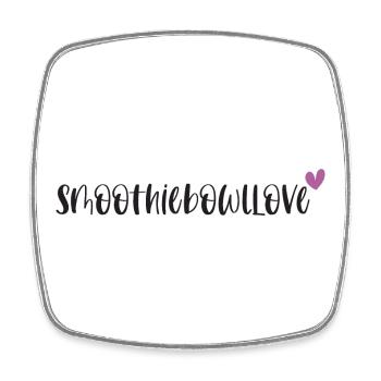 Smoothie Bowl Foodie Smoothiebowllove Geschenk - Viereckiger Kühlschrankmagnet - Weiß - Vorne