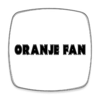 Orange fan de la famille royale pour le Jour du Roi # - Magnet carré - blanc - Devant