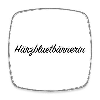 Härzbluetbärnerin Stadt Bern Schweiz Berner - Viereckiger Kühlschrankmagnet - Weiß - Vorne