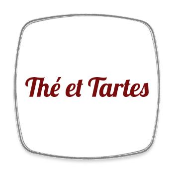 TEA AND CAKES Tee und Kuchen - Viereckiger Kühlschrankmagnet - Weiß - Vorne