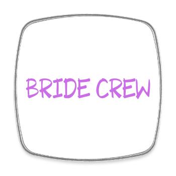 Équipage de la mariée - Magnet carré - blanc - Devant