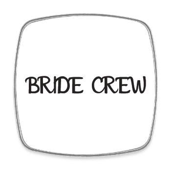 Équipage de la mariée - Magnet carré - blanc - Devant