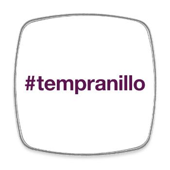 TEMPRANILLO Hashtag - Viereckiger Kühlschrankmagnet - Weiß - Vorne