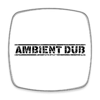 Ambient Dub - Square fridge magnet - white - Front