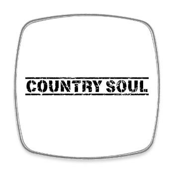 Country Soul - Square fridge magnet - white - Front