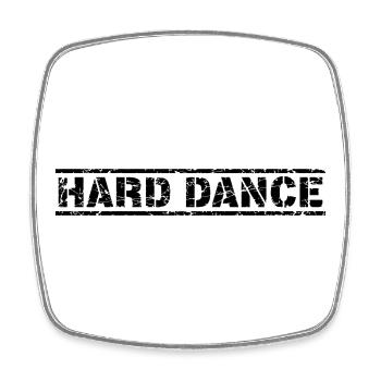 Hard Dance - Viereckiger Kühlschrankmagnet - Weiß - Vorne