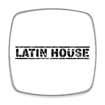 Latin House - Viereckiger Kühlschrankmagnet - Weiß - Vorne