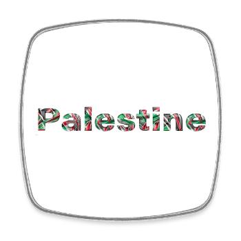 Palestine Colourful - Square fridge magnet - white - Front