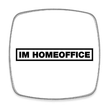 In the home office - Square fridge magnet - white - Front