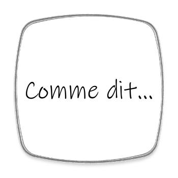 Comme dit... - Magnet carré - blanc - Devant