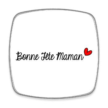 MAMIE. GRAND-MERE. FÊTE DES MÈRES. BONNE FÊTE - Magnet carré - blanc - Devant