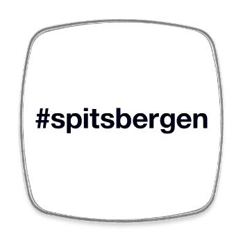 SPITSBERGEN Norway Norge Norwegen - Square fridge magnet - white - Front