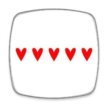 GELIEBTE. VIELEN DANK. DANKE HERRIN. GELIEBTE - Viereckiger Kühlschrankmagnet - Weiß - Vorne