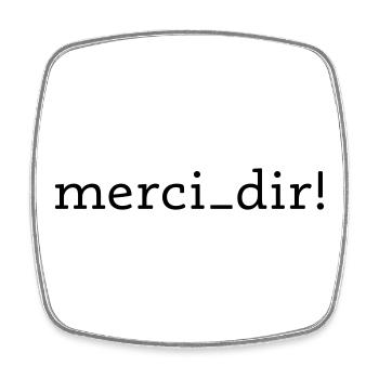 Thank you! - Square fridge magnet - white - Front