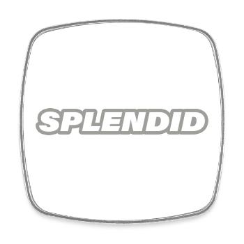 SPLENDIDE - Magnet carré - blanc - Devant