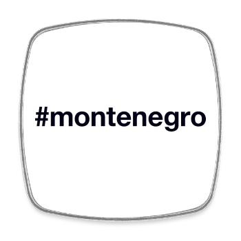 MONTENGRO Hashtag - Square fridge magnet - white - Front