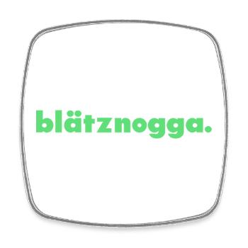 Blätznogga. - Magnet carré - blanc - Devant