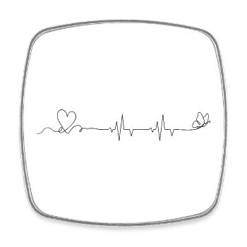 Design details required - Square fridge magnet - white - Front