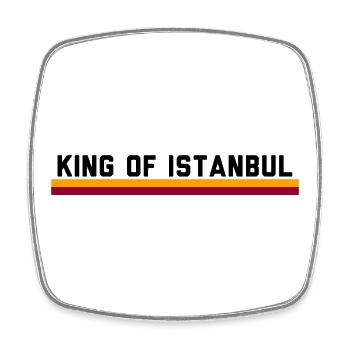 Aslan Istanbul - Viereckiger Kühlschrankmagnet - Weiß - Vorne
