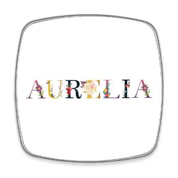 Aurelia - Viereckiger Kühlschrankmagnet - Weiß - Vorne