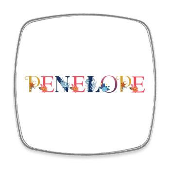 Penelope - Square fridge magnet - white - Front