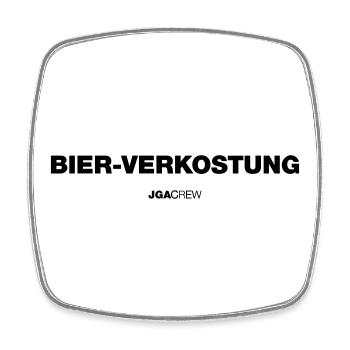Bachelor party: Beer tasting (bachelor party) - Square fridge magnet - white - Front
