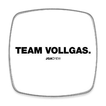 Team Vollgas (JGA - Jungesellenabschied) - Viereckiger Kühlschrankmagnet - Weiß - Vorne