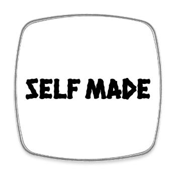 FAIT MAISON. – T-shirt minimaliste streetwear - Magnet carré - blanc - Devant