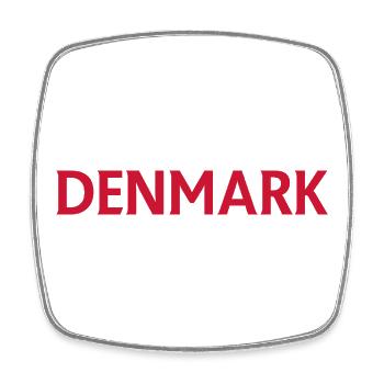 Nordic Flag Wave Design T-Shirt - Square fridge magnet - white - Front