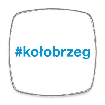 Kolobrzeg Polska Polen - Viereckiger Kühlschrankmagnet - Weiß - Vorne