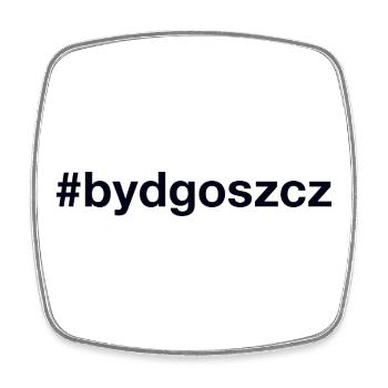Bydgoszcz Polska Pologne Hashtag - Magnet carré - blanc - Devant