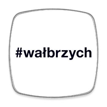 Walbrzych Polska Polen - Viereckiger Kühlschrankmagnet - Weiß - Vorne