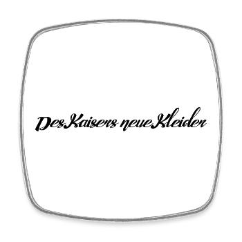  Des Kaisers neue Kleider - Viereckiger Kühlschrankmagnet - Weiß - Vorne