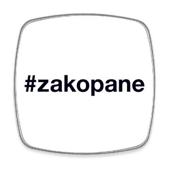 Zakopane Polska Polen - Viereckiger Kühlschrankmagnet - Weiß - Vorne