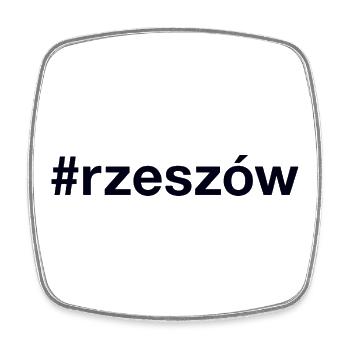 Rzeszow Polska Polen - Viereckiger Kühlschrankmagnet - Weiß - Vorne