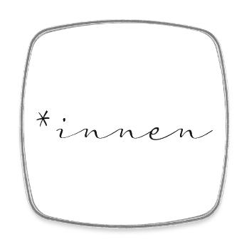 Feminism Statement Shirt - Square fridge magnet - white - Front
