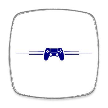 Gamepad Controller - Square fridge magnet - white - Front