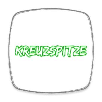 Kreuzspitze als Trekking - Viereckiger Kühlschrankmagnet - Weiß - Vorne