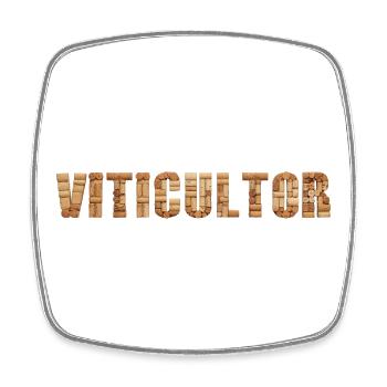 Viticultor – Arte y raíces del vino - Square fridge magnet - white - Front