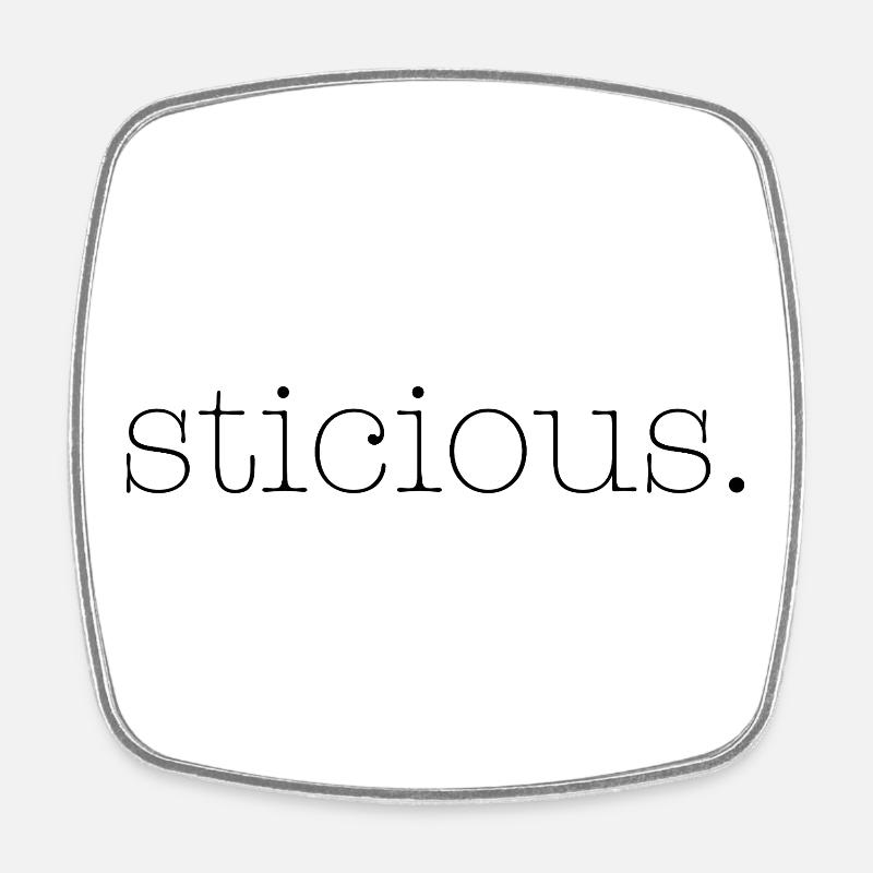 Sticious - Magnet carré - blanc