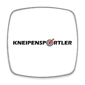 Dart,Darts,Kneipensportler  - Viereckiger Kühlschrankmagnet - Weiß - Vorne