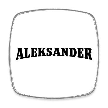 Don d’Aleksander - Magnet carré - blanc - Devant
