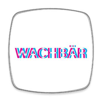 Hardtekk Tekk - Square fridge magnet - white - Front