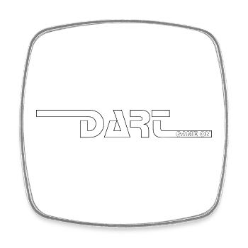 Dart,Darts,DART-GAME ON Black - Square fridge magnet - white - Front