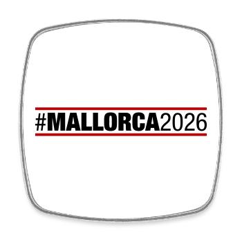 Mallorca 2026 - Square fridge magnet - white - Front