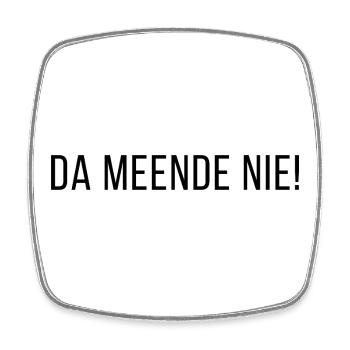 Papa ne le pensait pas ! Chemises en dialecte anvers - Magnet carré - blanc - Devant