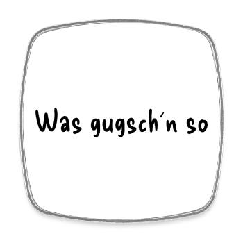 What do you see - Square fridge magnet - white - Front