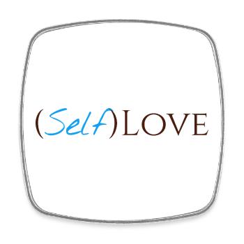 (Selbst)liebe - Viereckiger Kühlschrankmagnet - Weiß - Vorne